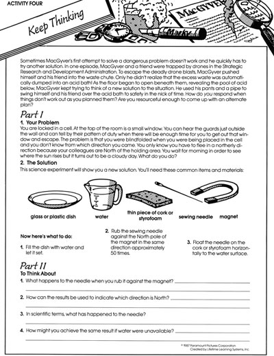 Super Science with MacGyver Worksheets and Teaching Materials