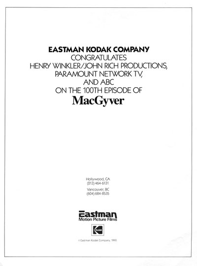 Message from Eastman Kodak