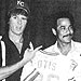 With Kansas City Royal Amos Otis & Tony Geary on the set of GH - Daytime TV - January 1981