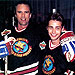 TJ Martell Foundation 1st Rock'n the Puck Charity Celebration, with Jason Priestley - June 14, 1992