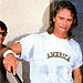 Cooking pancakes for kids in the LA riots area - c. 1992