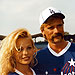 Hollywood All-Stars game at Dodger Stadium, with Pamela Anderson - August 14, 1993