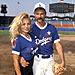 Hollywood All-Stars game at Dodger Stadium, with Pamela Anderson - August 14, 1993