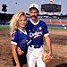 Hollywood All-Stars game at Dodger Stadium, with Pamela Anderson - August 14, 1993