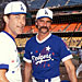 Hollywood All-Stars game at Dodger Stadium, with Drake Hogestyn - August 14, 1993