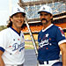 Hollywood All-Stars game at Dodger Stadium, with Drake Hogestyn - August 14, 1993