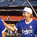 Hollywood All-Stars game at Dodger Stadium, with Mark Harmon - August 14, 1993