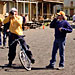 On the set of Stargate SG-1 during Beast of Burden - April 25, 2001