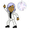 Richard's graphic of a disco dancer