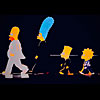 Richard's artistic image of the Simpsons entitled 'Family'