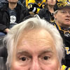 Richard's selfie at a Pittsburgh Penguins hockey game